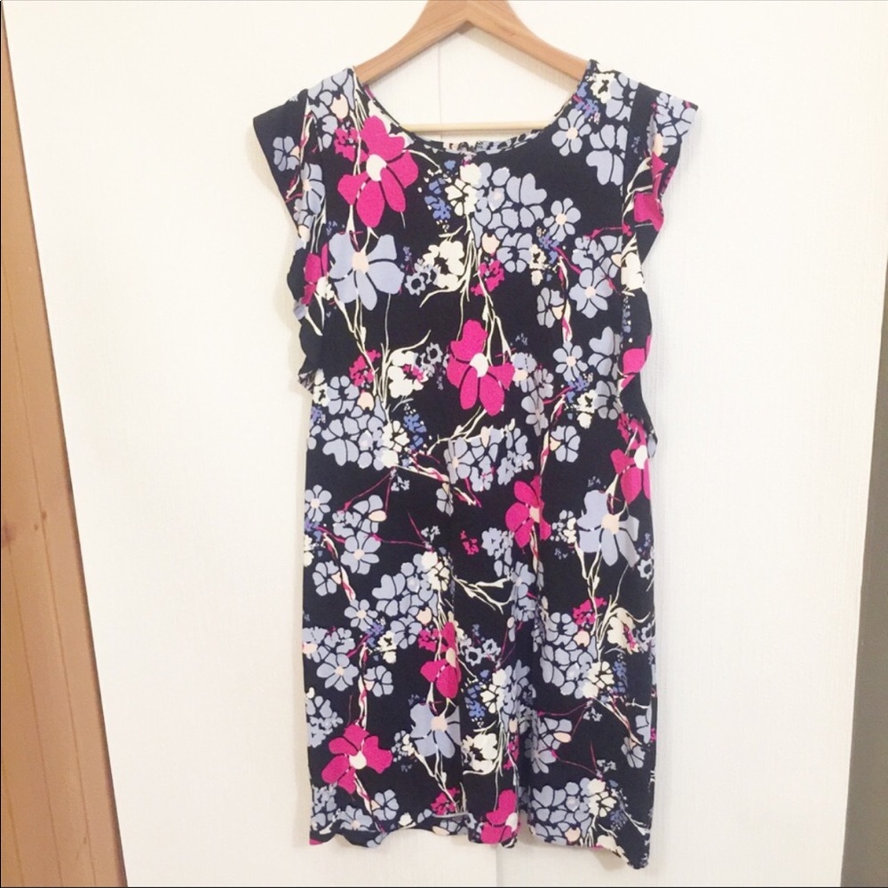 KAARI Blue Floral Dress size X-Large #148